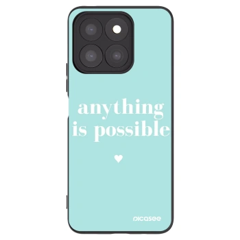 Picasee crna silikonska maskica za Honor X8c - Anything is possible
