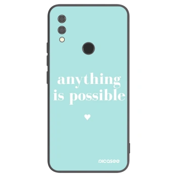 Picasee crna silikonska maskica za Xiaomi Redmi Note 7 - Anything is possible