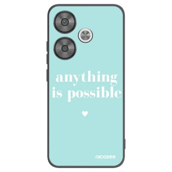 Picasee crna silikonska maskica za Xiaomi Poco F6 - Anything is possible