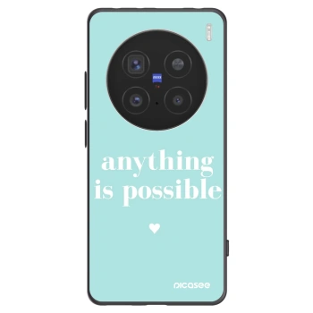 Picasee crna silikonska maskica za Vivo X200 Pro - Anything is possible