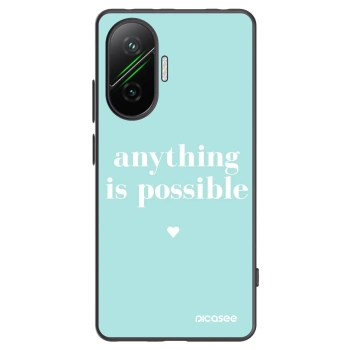Picasee crna silikonska maskica za Xiaomi Poco F7 5G - Anything is possible