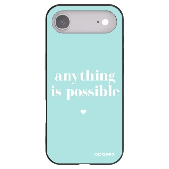 Picasee crna silikonska maskica za Apple iPhone Air - Anything is possible