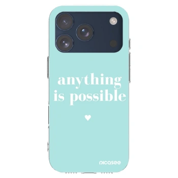 Picasee silikonska prozirna maskica za Apple iPhone 17 Pro - Anything is possible