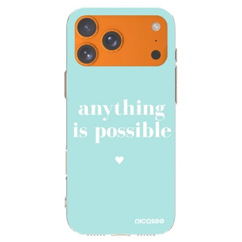 Picasee silikonska prozirna maskica za Apple iPhone 17 Pro Max - Anything is possible