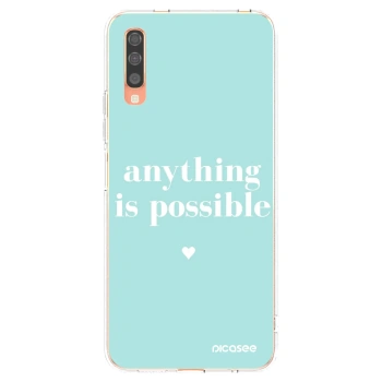 Picasee silikonska prozirna maskica za Samsung Galaxy A70 A705F - Anything is possible