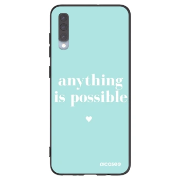 Picasee crna silikonska maskica za Samsung Galaxy A70 A705F - Anything is possible