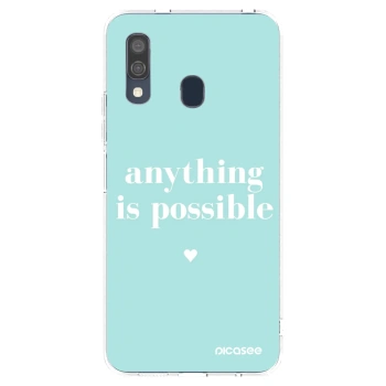 Picasee silikonska prozirna maskica za Samsung Galaxy A40 A405F - Anything is possible