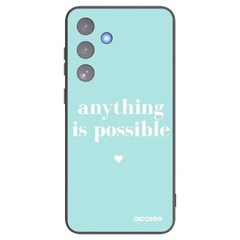 Picasee crna silikonska maskica za Samsung Galaxy S25 FE 5G - Anything is possible