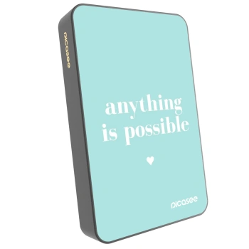 Picasee Prijenosni punjač s MagSafe 10 000 mAh Sivo - Anything is possible