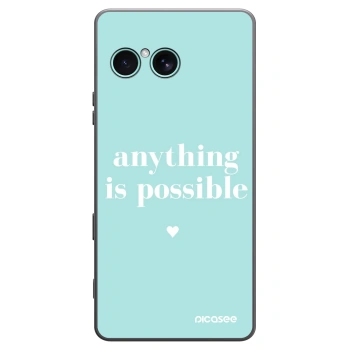Picasee crna silikonska maskica za Sony Xperia 10 VII - Anything is possible