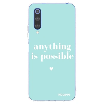 Picasee silikonska prozirna maskica za Xiaomi Mi 9 SE - Anything is possible