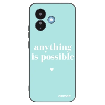 Picasee crna silikonska maskica za Xiaomi Redmi Note 17 Pro 5G - Anything is possible