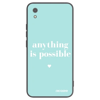Picasee crna silikonska maskica za Xiaomi Redmi 7A - Anything is possible