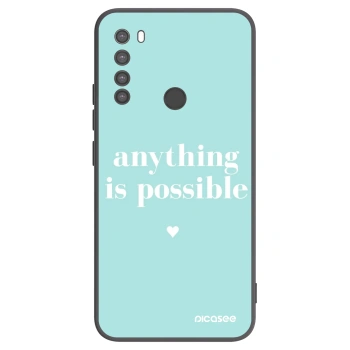 Picasee crna silikonska maskica za Xiaomi Redmi Note 8 - Anything is possible
