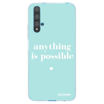 Picasee silikonska prozirna maskica za Huawei Nova 5T - Anything is possible