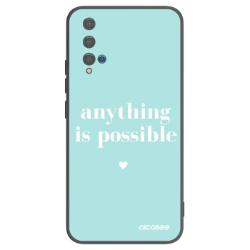 Picasee crna silikonska maskica za Huawei Nova 5T - Anything is possible