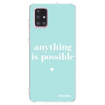 Picasee silikonska prozirna maskica za Samsung Galaxy A71 A715F - Anything is possible