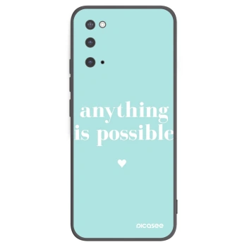 Picasee crna silikonska maskica za Samsung Galaxy S20 G980F - Anything is possible