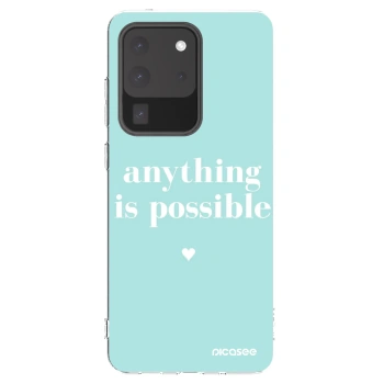 Picasee silikonska prozirna maskica za Samsung Galaxy S20 Ultra 5G G988F - Anything is possible