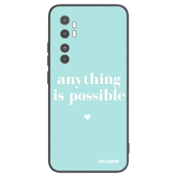Picasee crna silikonska maskica za Xiaomi Mi Note 10 Lite - Anything is possible