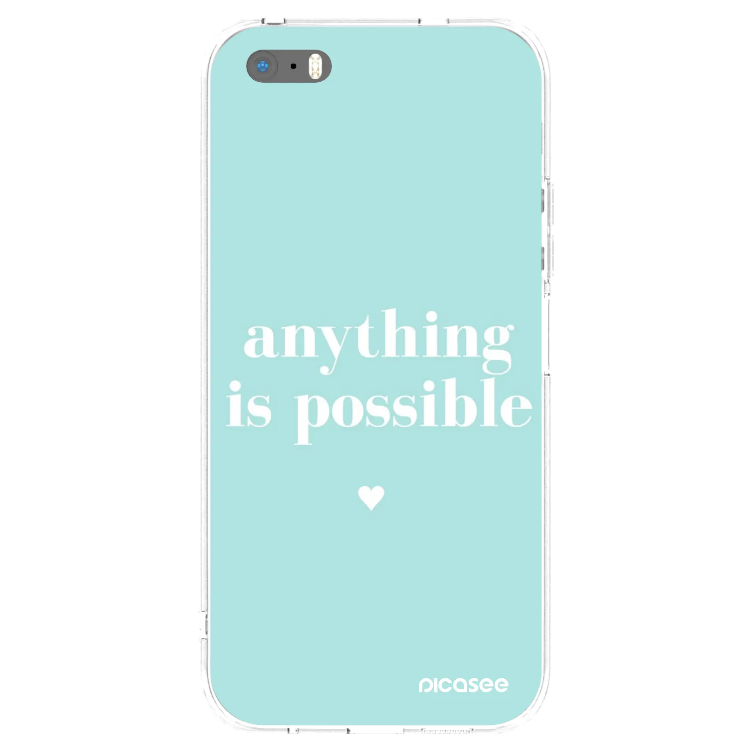 Picasee silikonska prozirna maskica za Apple iPhone 5/5S/SE - Anything is possible