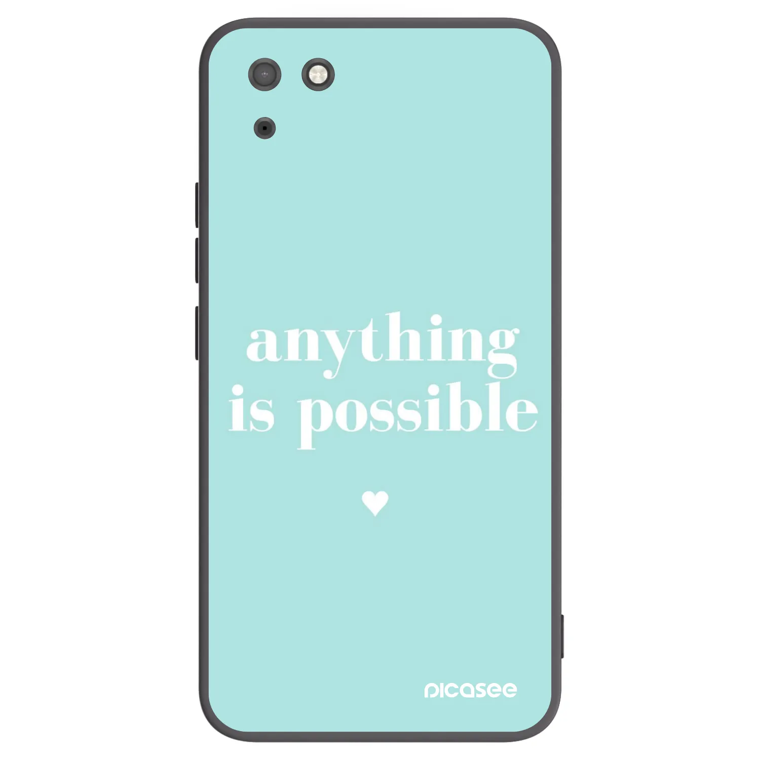 Picasee crna silikonska maskica za Huawei Y5P - Anything is possible