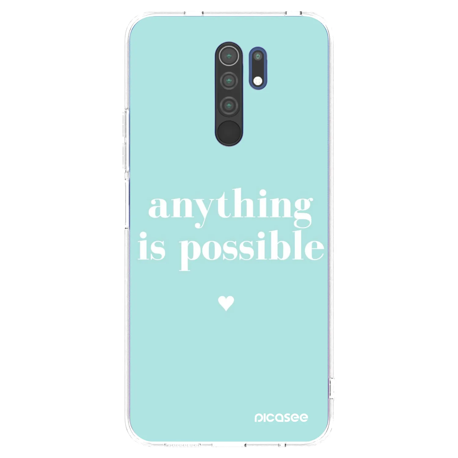 Picasee silikonska prozirna maskica za Xiaomi Redmi 9 - Anything is possible
