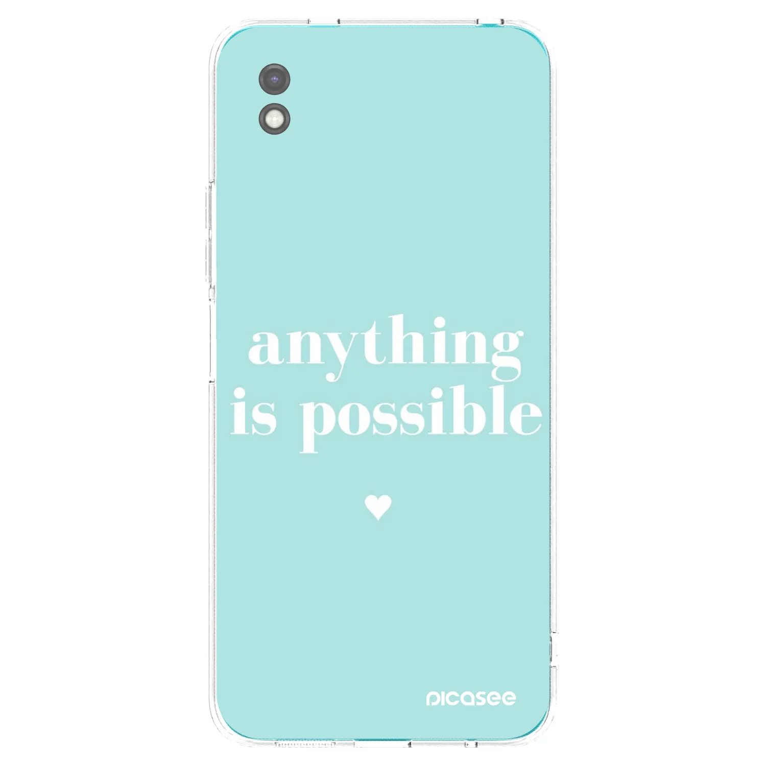 Picasee crna silikonska maskica za Xiaomi Redmi 9A - Anything is possible