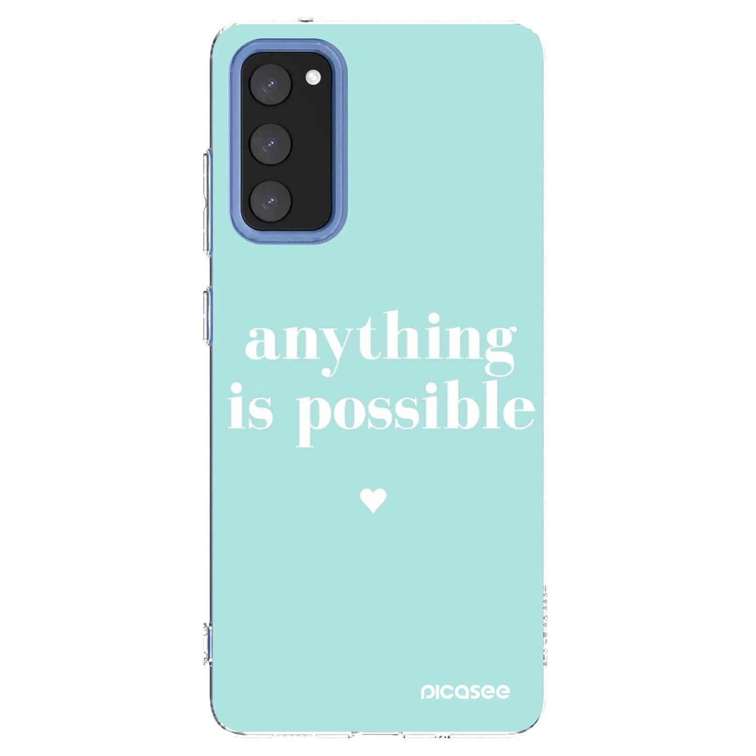 Picasee silikonska prozirna maskica za Samsung Galaxy S20 FE - Anything is possible