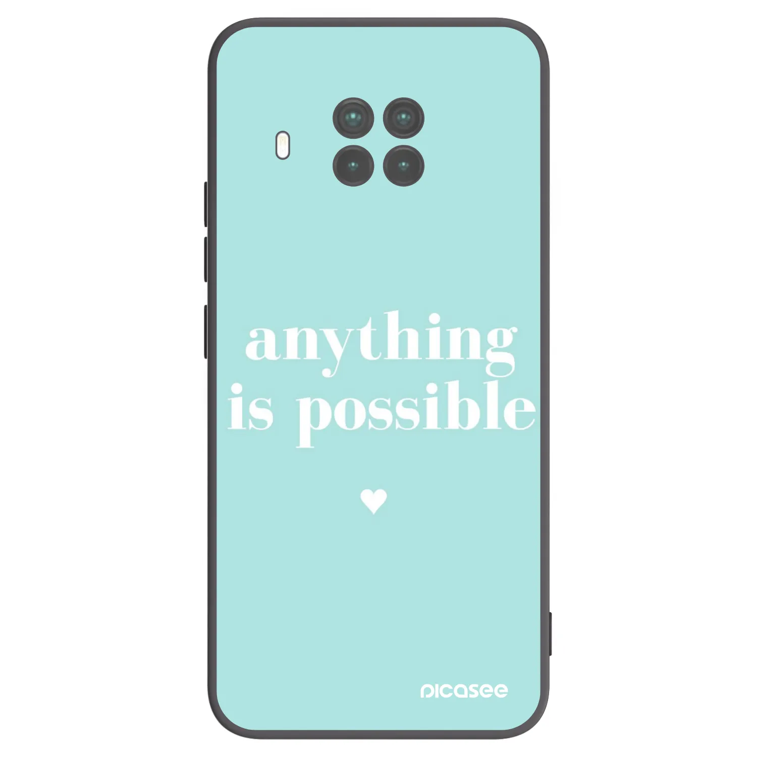 Picasee crna silikonska maskica za Xiaomi Mi 10T Lite - Anything is possible