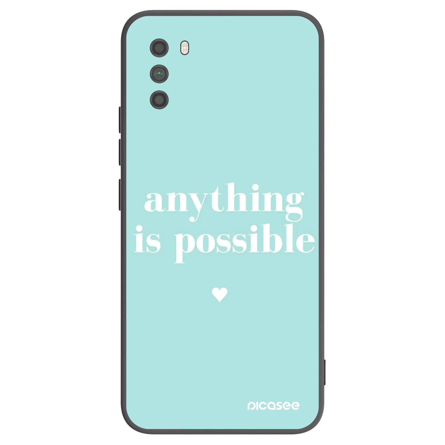 Picasee crna silikonska maskica za Xiaomi Poco M3 - Anything is possible