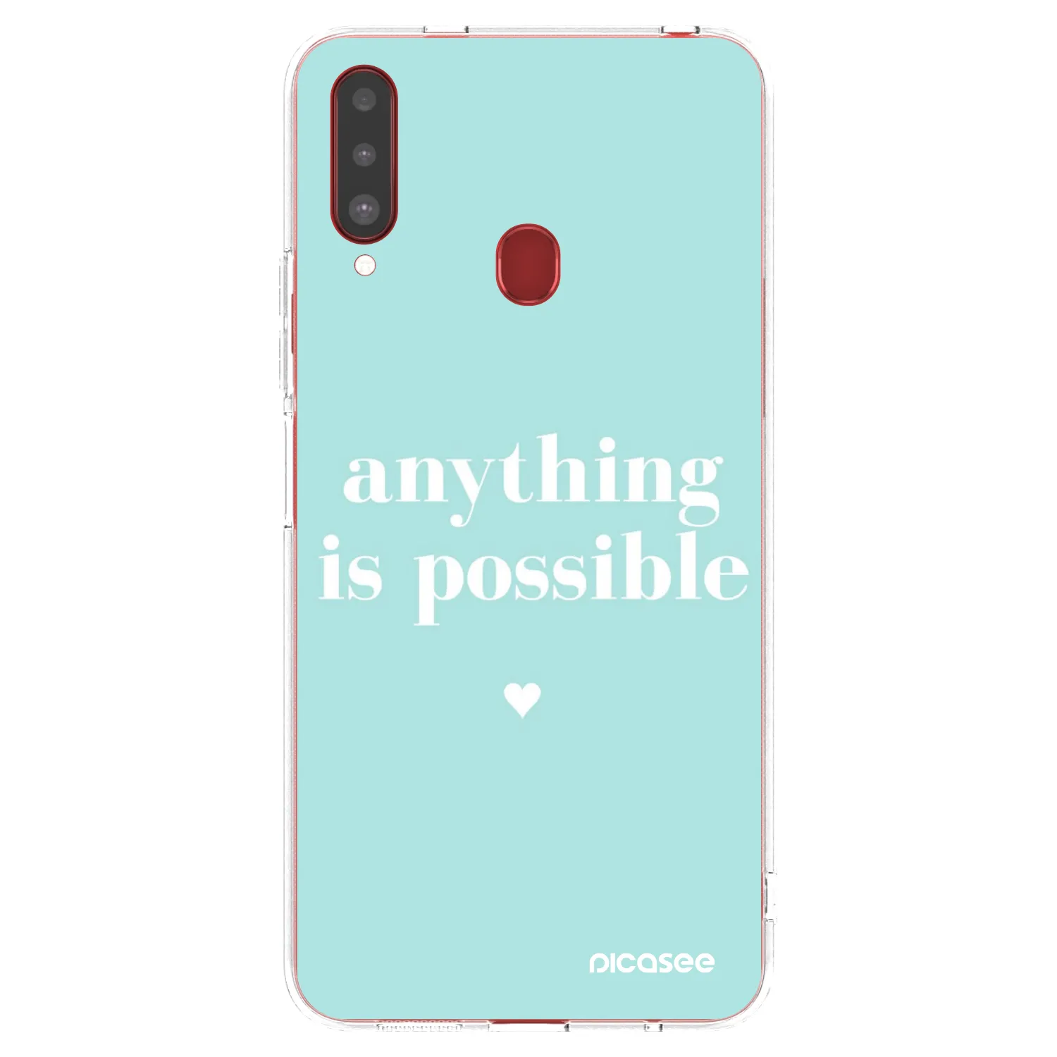Picasee silikonska prozirna maskica za Samsung Galaxy A20s - Anything is possible