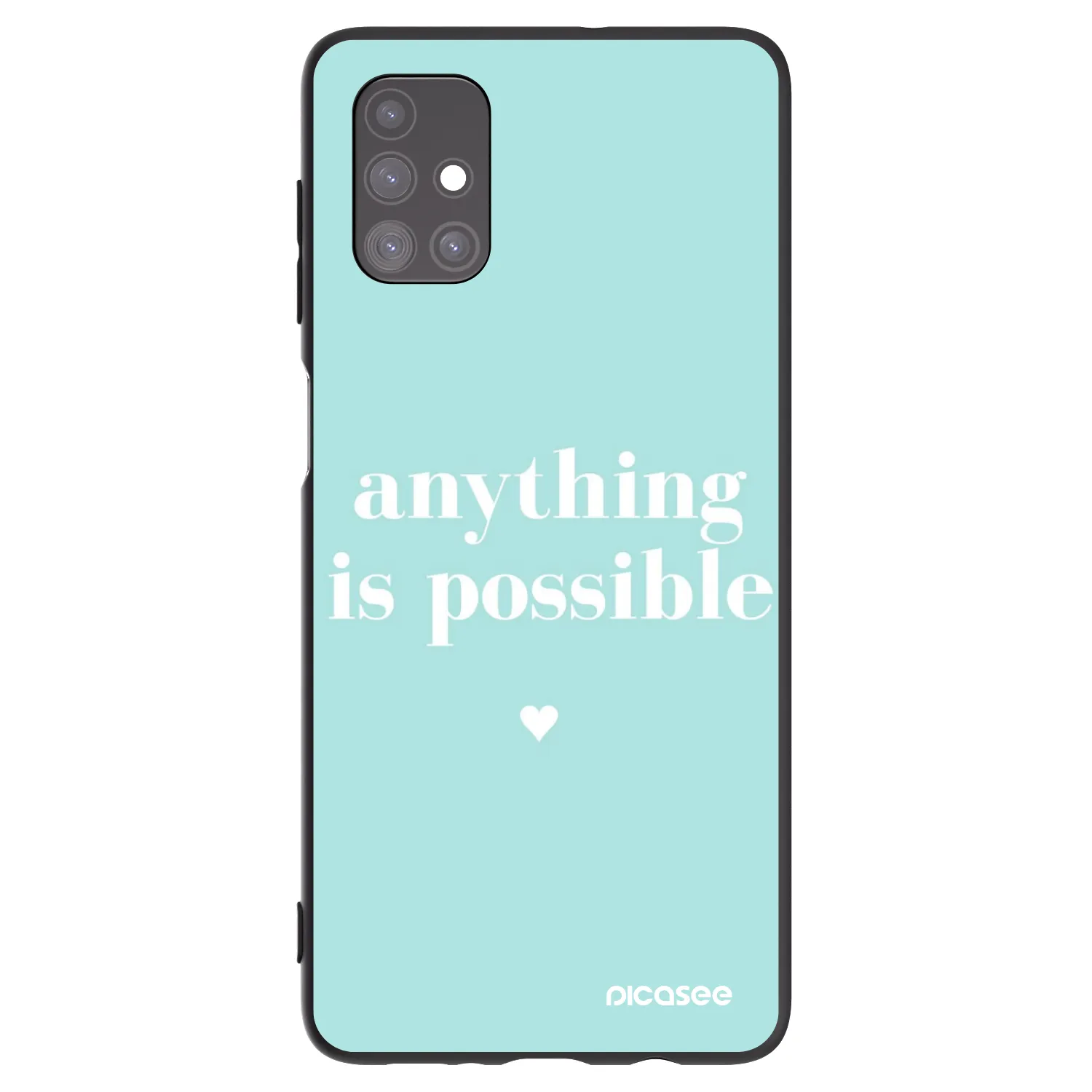 Picasee crna silikonska maskica za Samsung Galaxy M51 M515F - Anything is possible