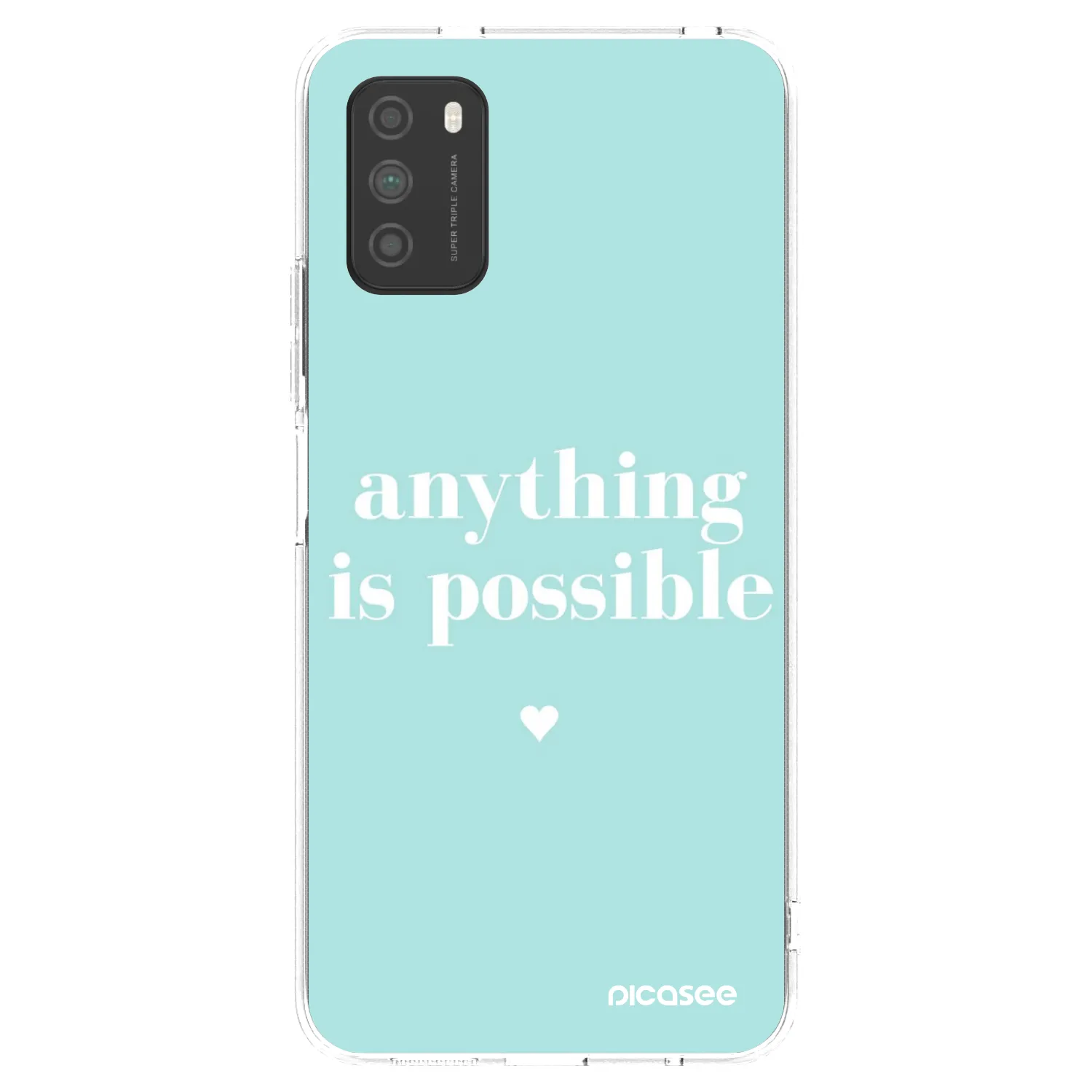 Picasee silikonska prozirna maskica za Xiaomi Poco M3 - Anything is possible