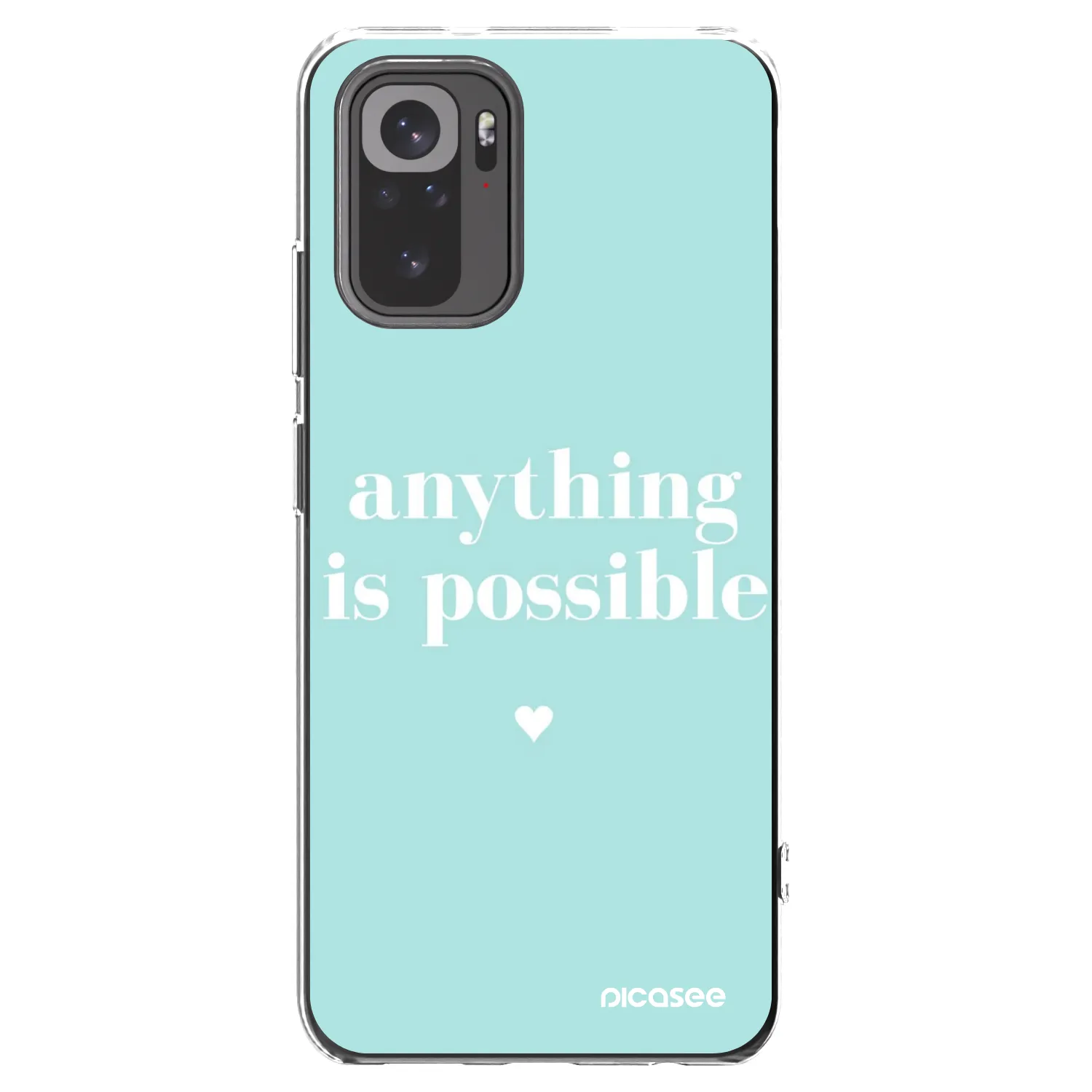 Picasee silikonska prozirna maskica za Xiaomi Redmi Note 10 - Anything is possible