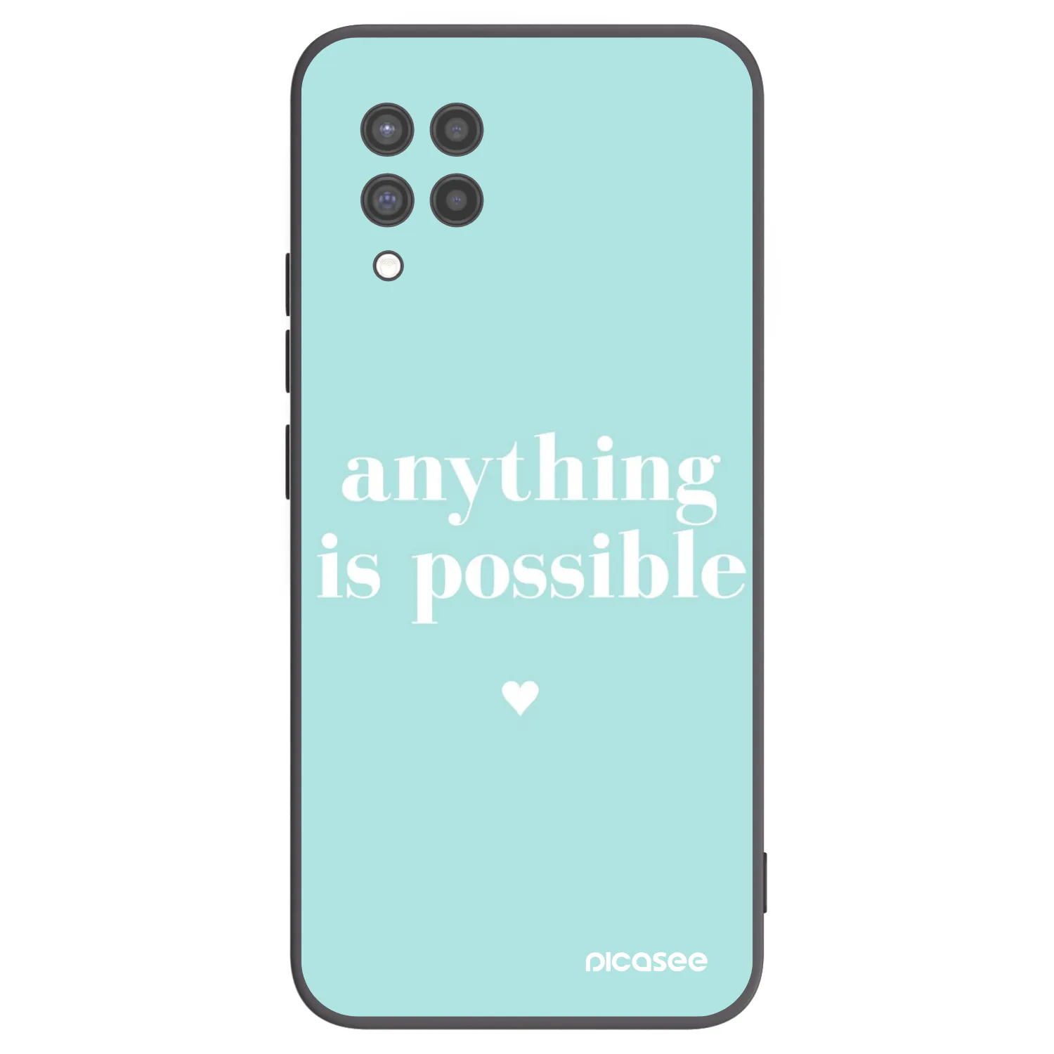 Picasee crna silikonska maskica za Samsung Galaxy A42 A426B - Anything is possible