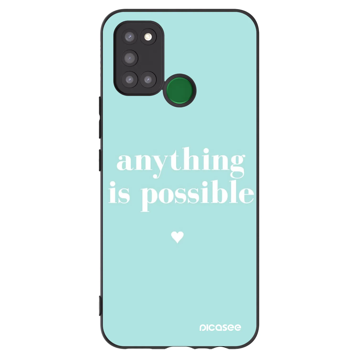 Picasee crna silikonska maskica za Realme 7i - Anything is possible