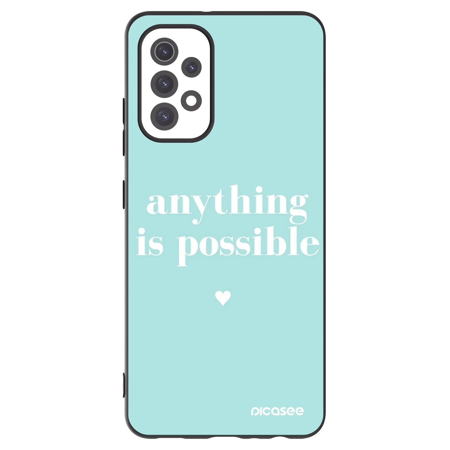 Picasee crna silikonska maskica za Samsung Galaxy A32 5G A326B - Anything is possible