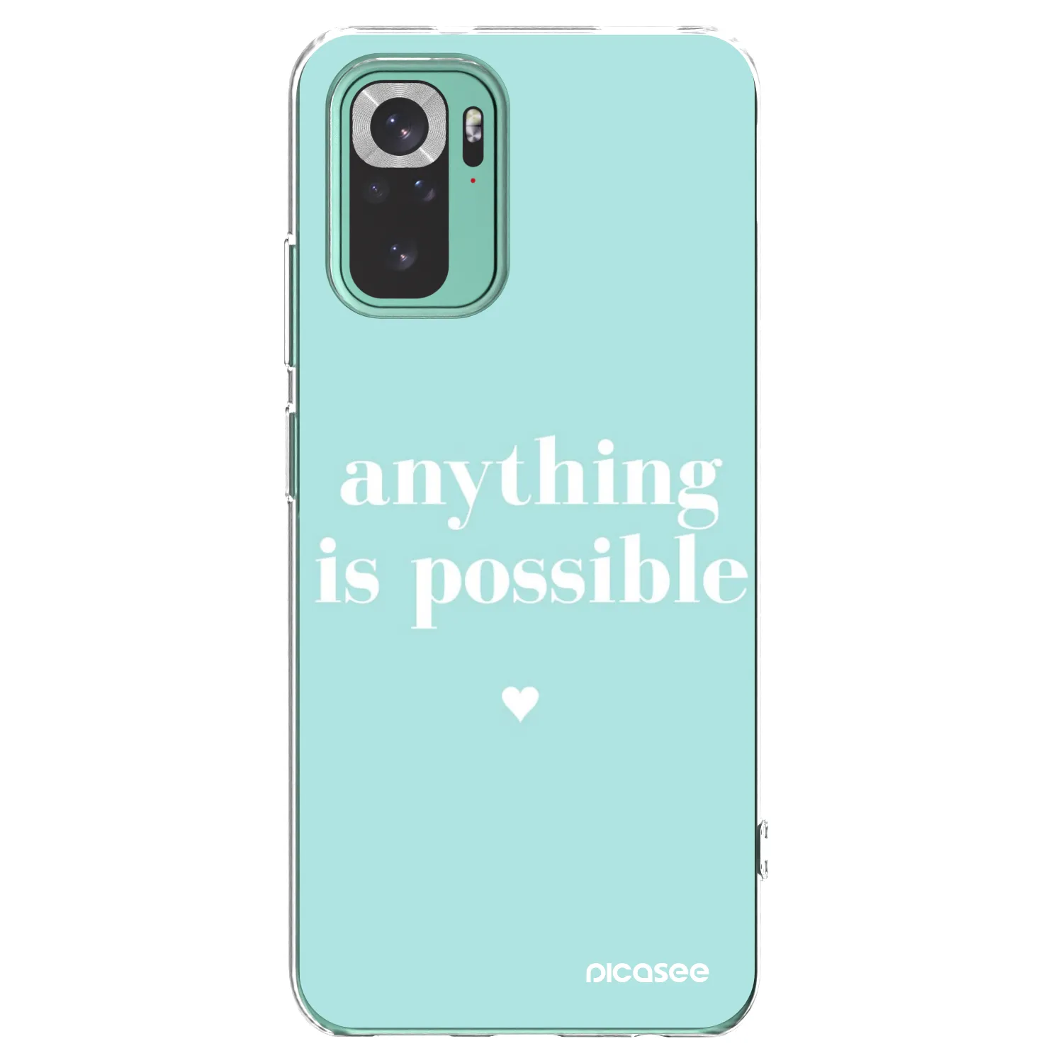 Picasee silikonska prozirna maskica za Xiaomi Redmi Note 10 Pro - Anything is possible
