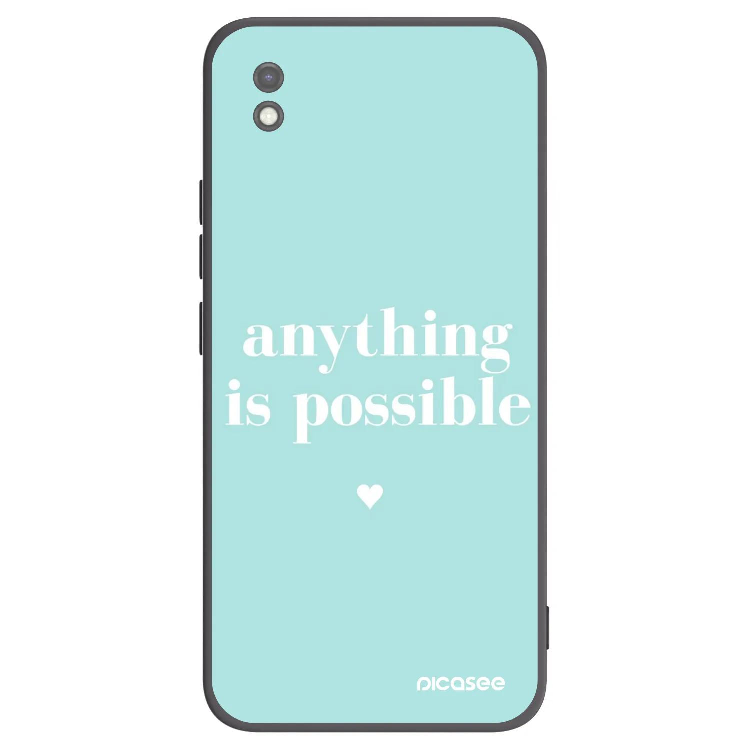 Picasee crna silikonska maskica za Xiaomi Redmi 9AT - Anything is possible