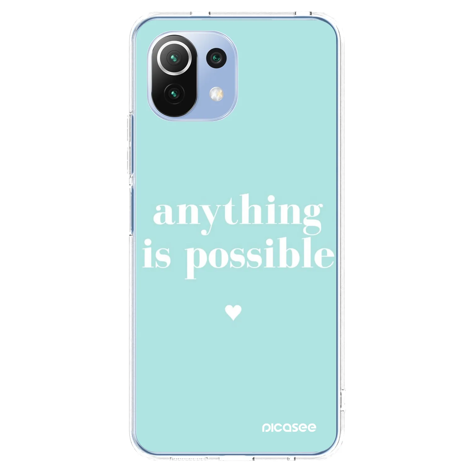 Picasee silikonska prozirna maskica za Xiaomi Mi 11 Lite - Anything is possible