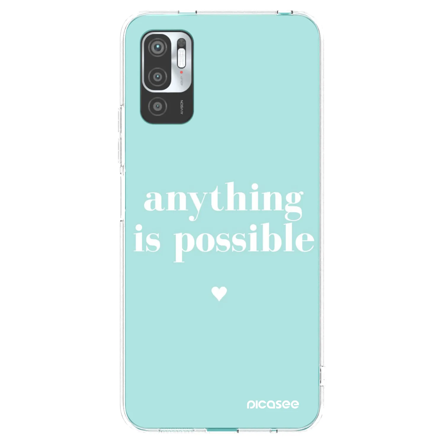 Picasee silikonska prozirna maskica za Xiaomi Redmi Note 10 5G - Anything is possible
