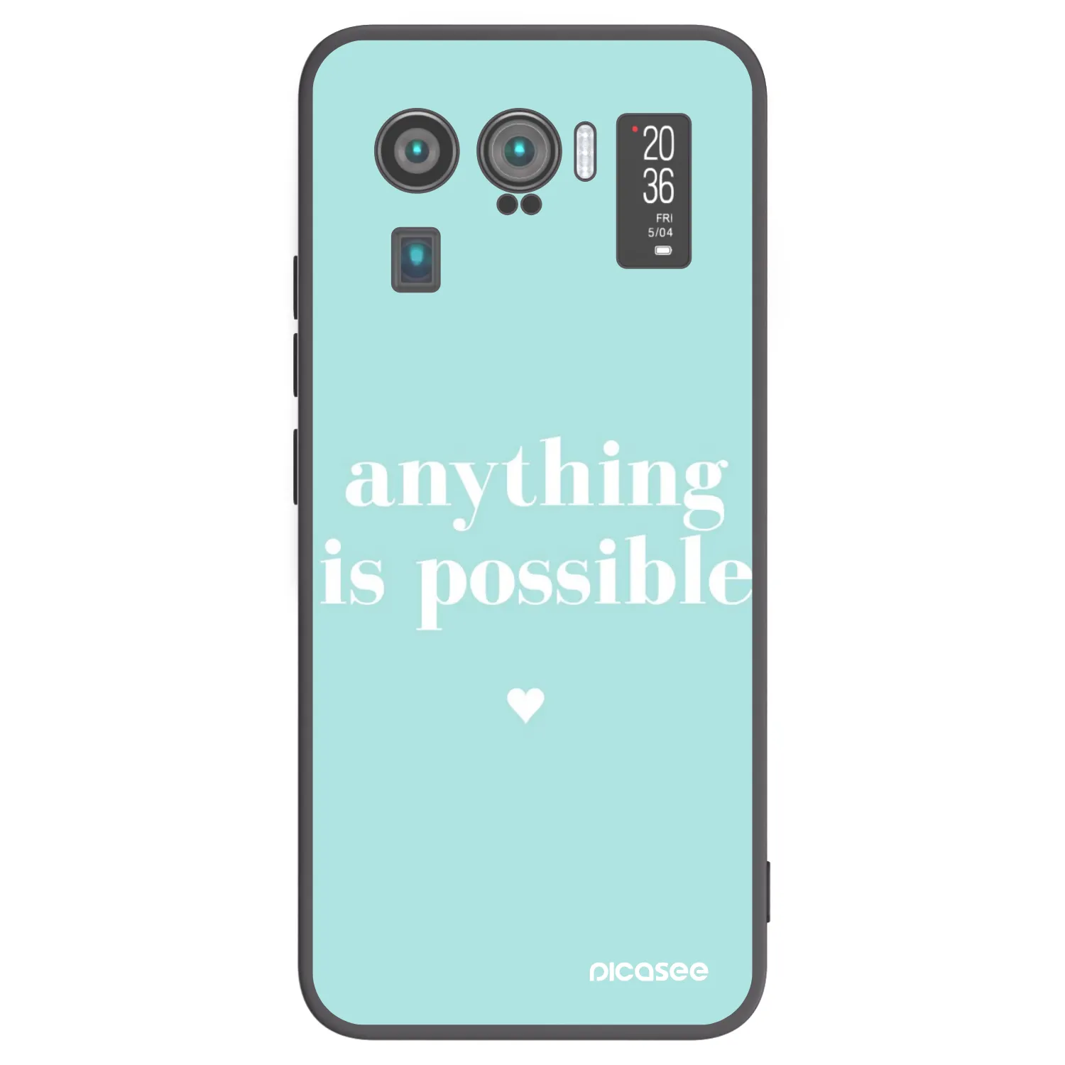 Picasee crna silikonska maskica za Xiaomi Mi 11 Ultra - Anything is possible