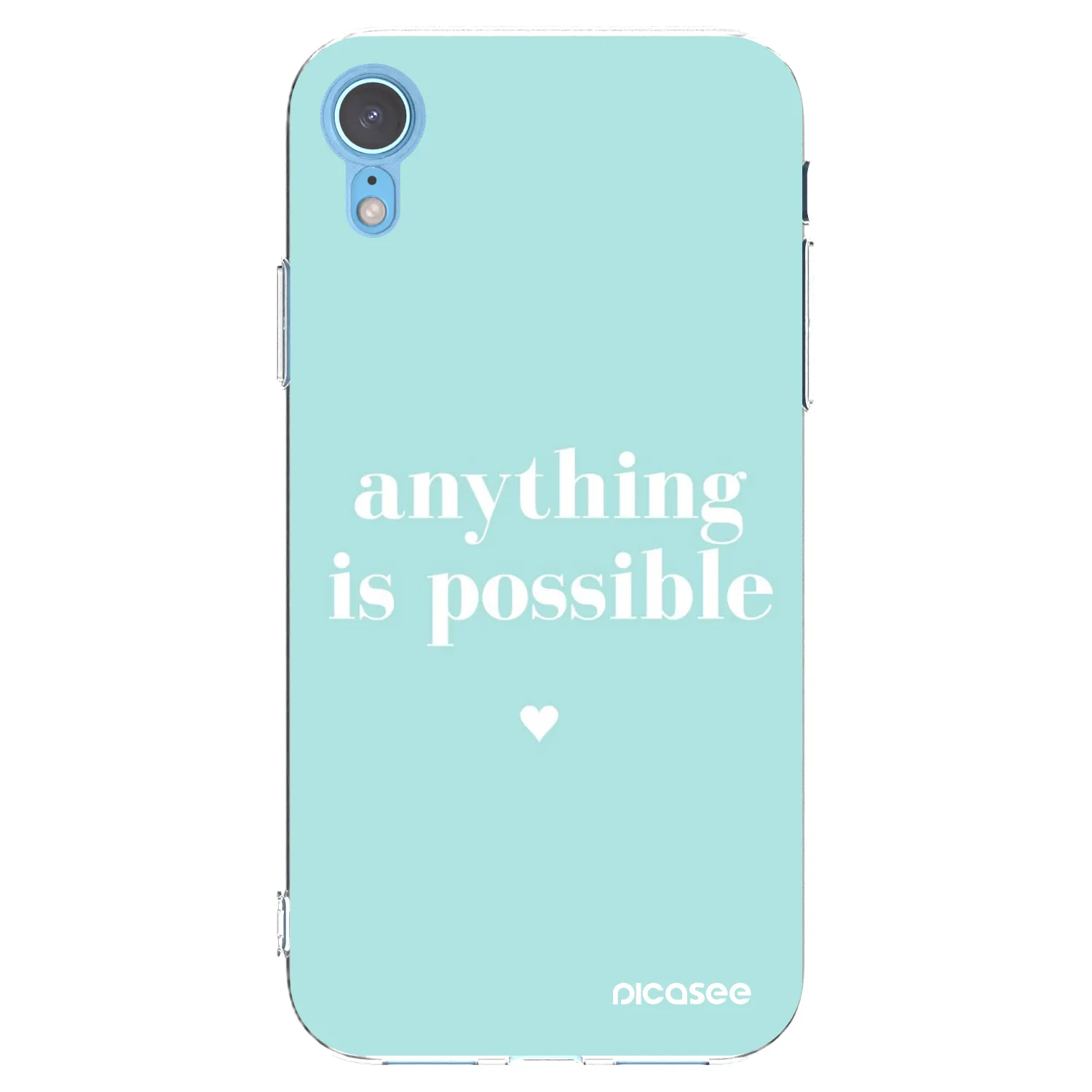 Picasee silikonska prozirna maskica za Apple iPhone XR - Anything is possible