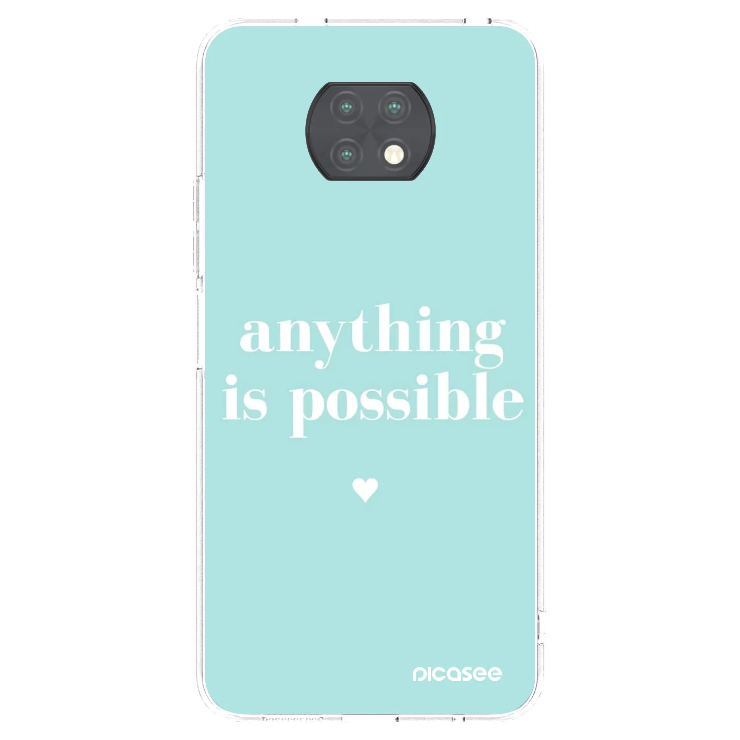 Picasee silikonska prozirna maskica za Xiaomi Redmi Note 9T - Anything is possible