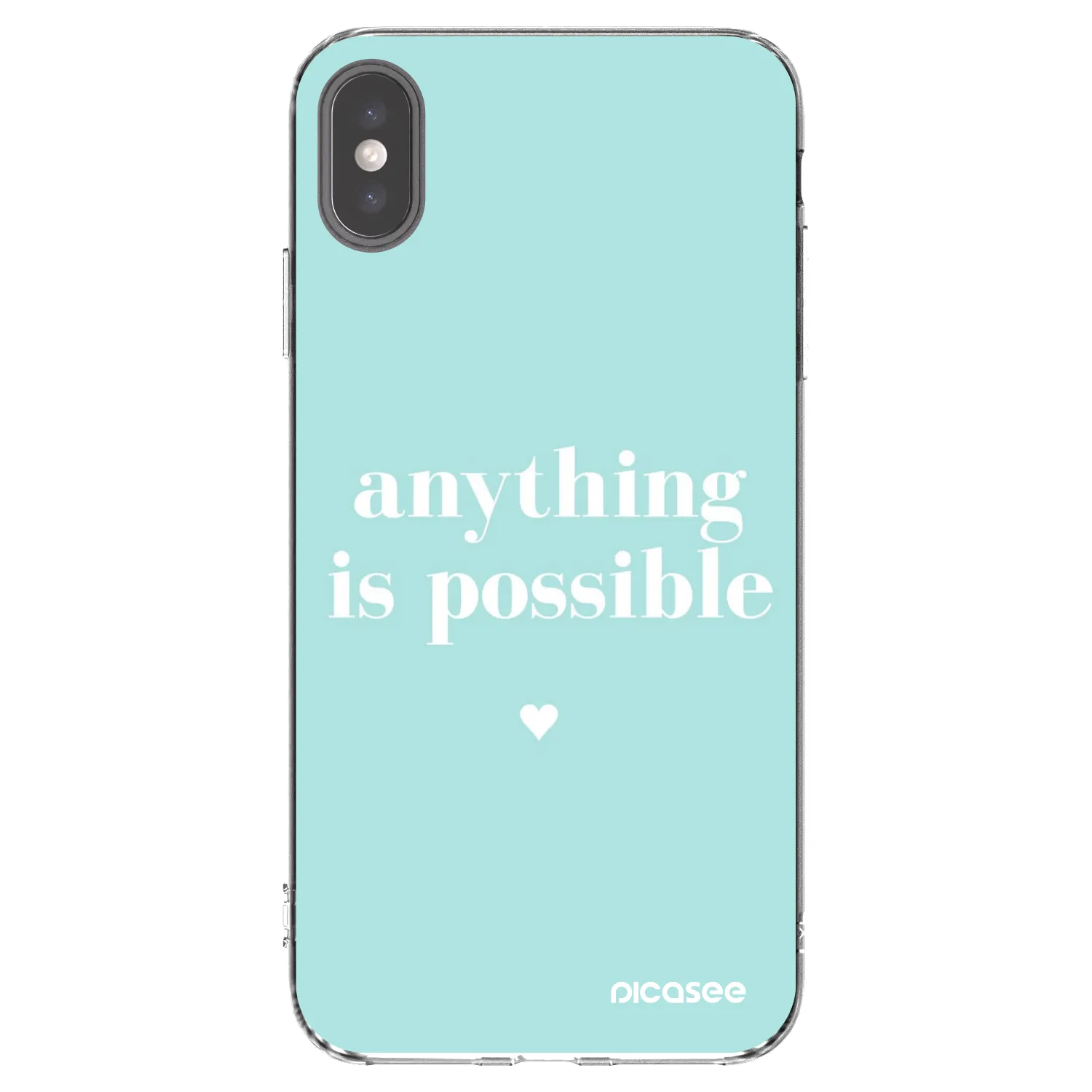Picasee silikonska prozirna maskica za Apple iPhone XS Max - Anything is possible