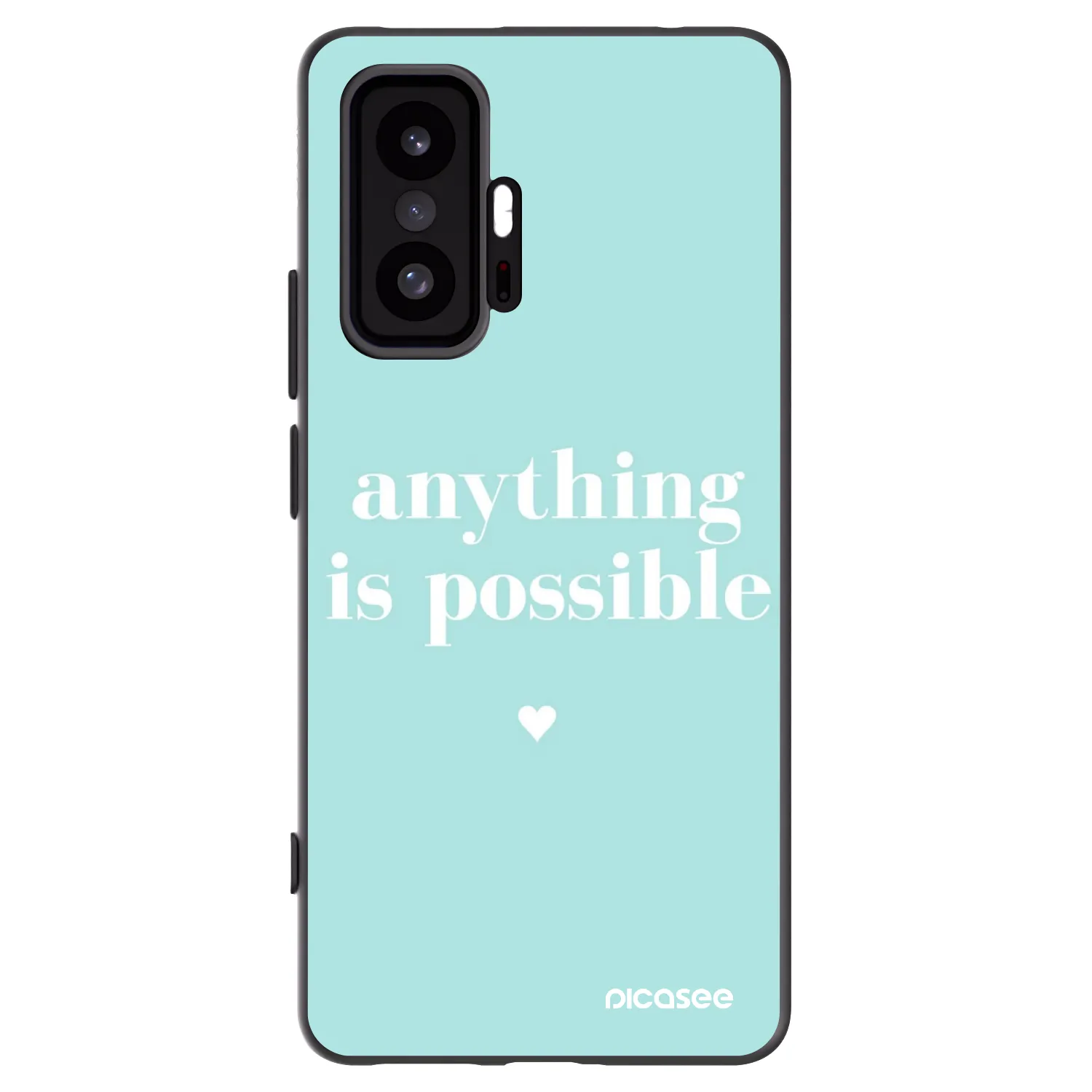 Picasee crna silikonska maskica za Xiaomi 11T Pro - Anything is possible