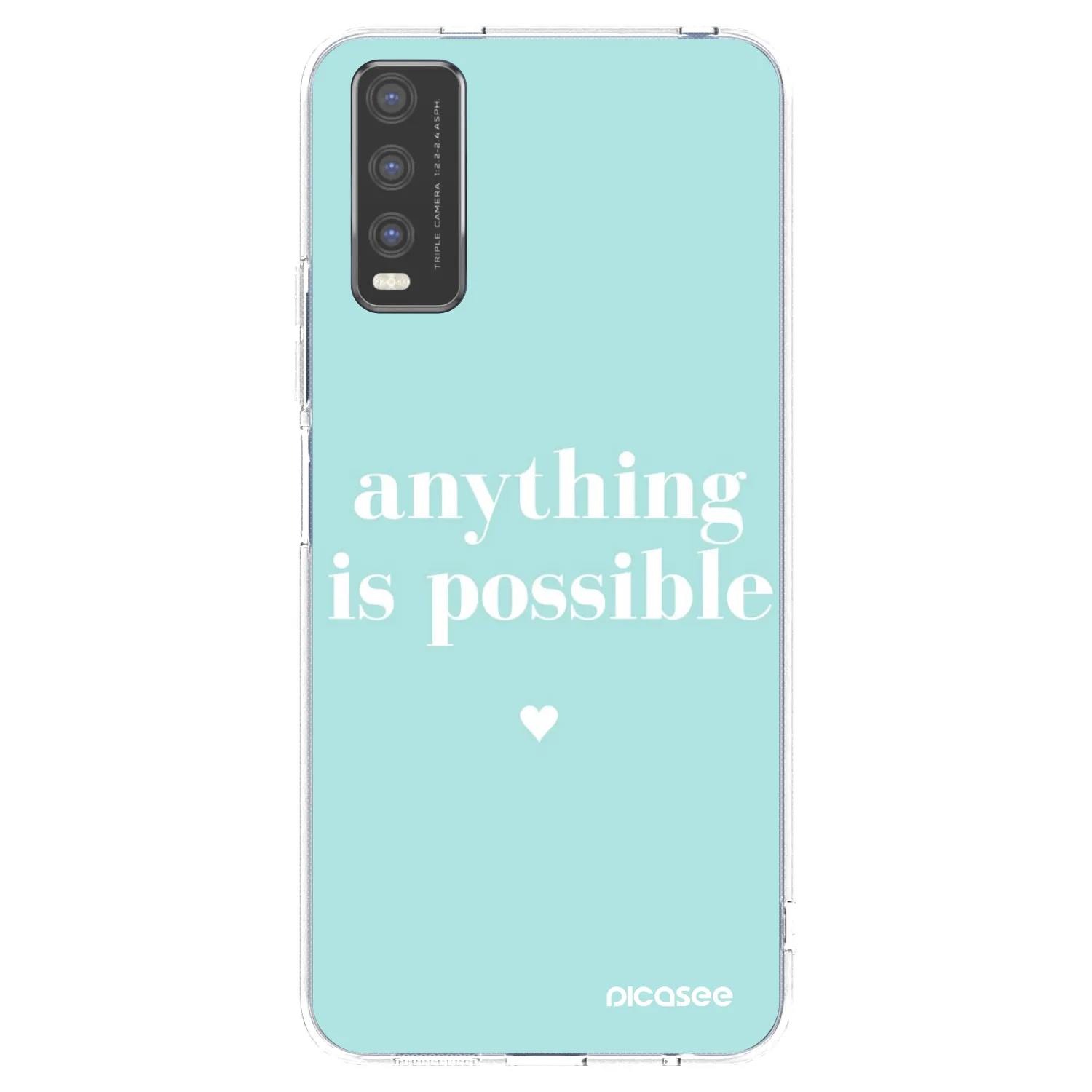 Picasee silikonska prozirna maskica za Vivo Y20s - Anything is possible