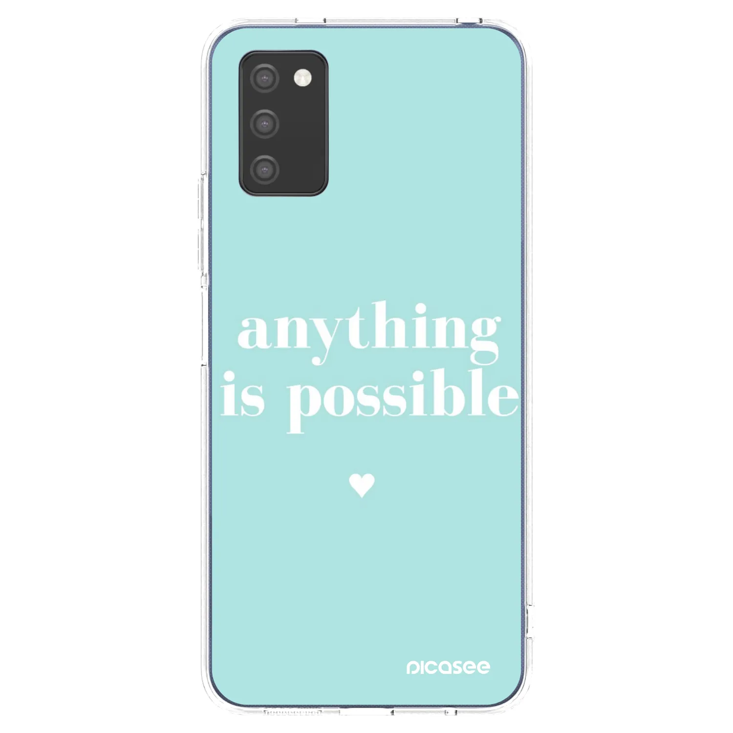 Picasee silikonska prozirna maskica za Samsung Galaxy A03s A037G - Anything is possible