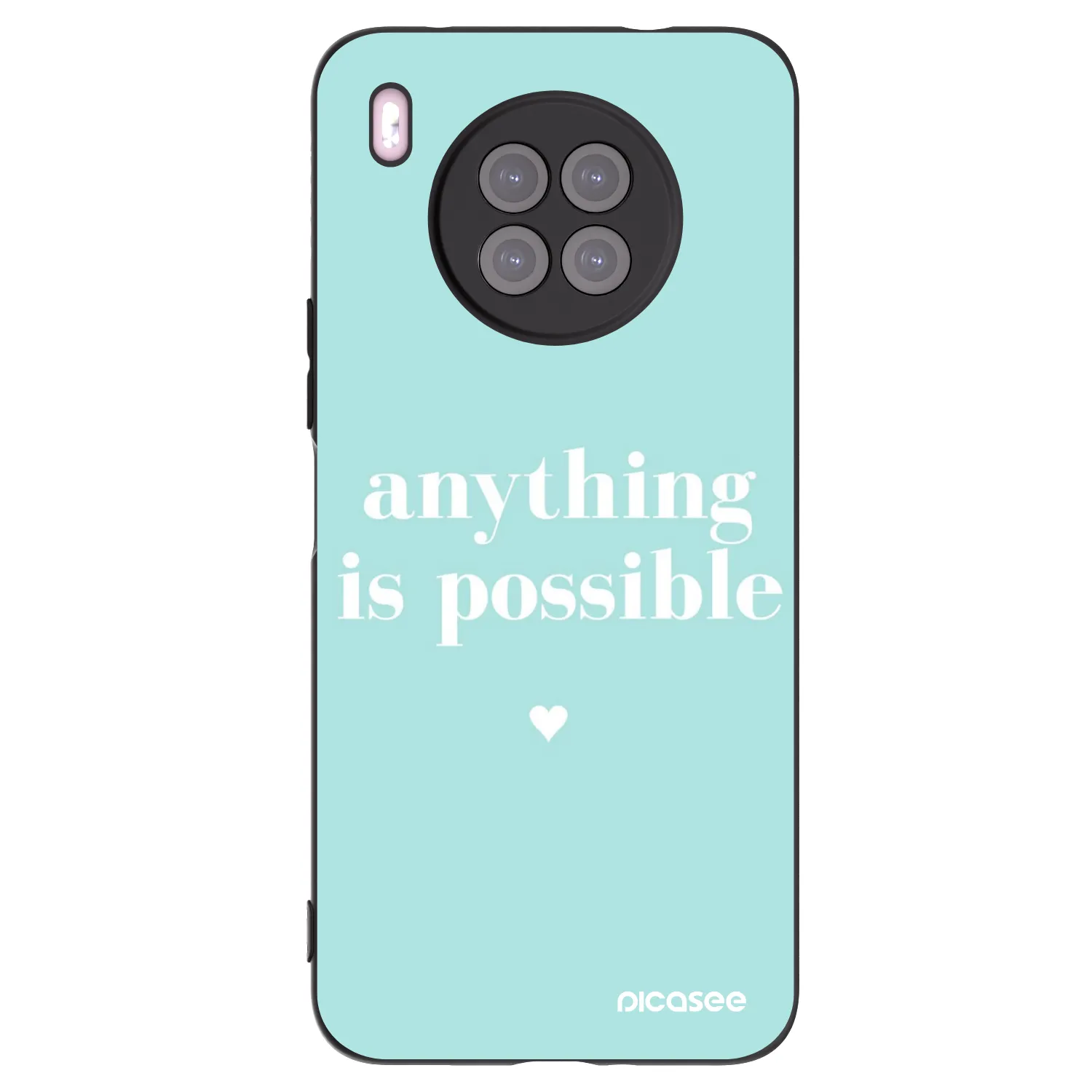 Picasee crna silikonska maskica za Huawei Nova 8i - Anything is possible
